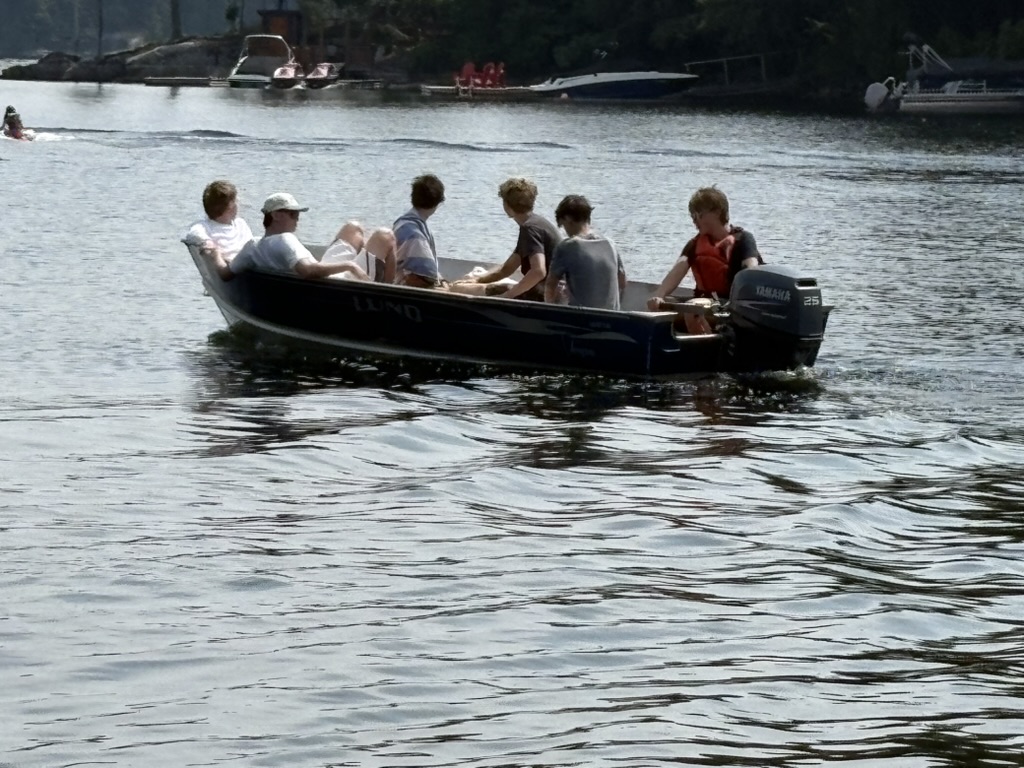 Boys on the boat